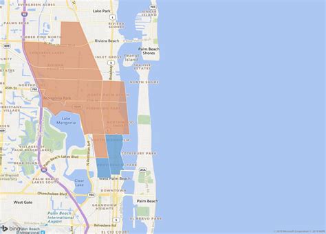 Florida's West Palm Beach Map